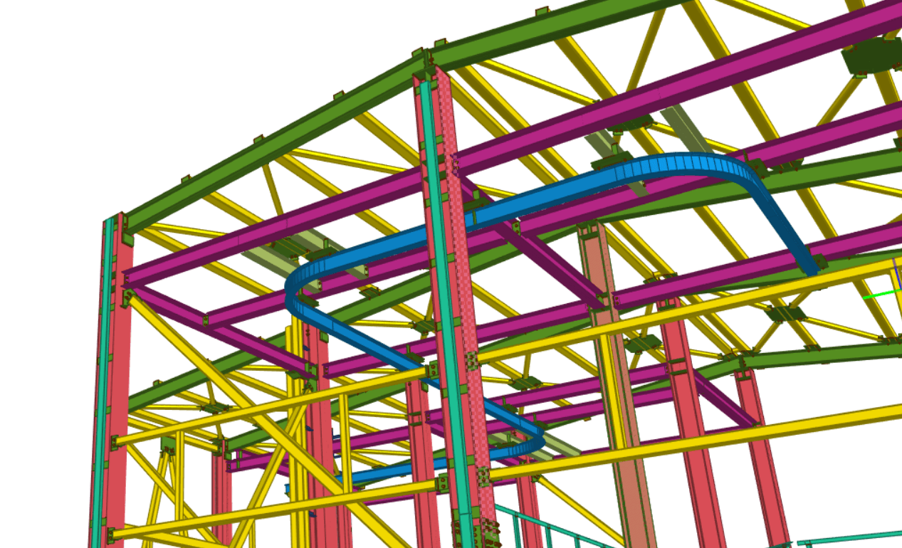 gebogene Laufkatzenträger